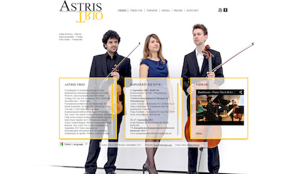 Astris Trio veb sajt