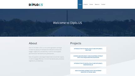 Website for Diplo.us organization