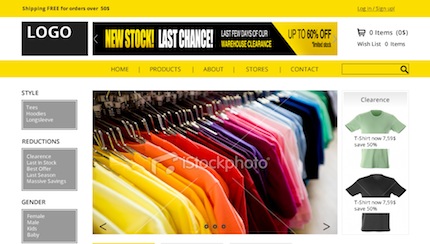 Conceptual solution of WebShop